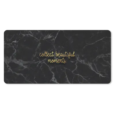 Produktbild von MuchoWow® Mauspad Mousepad Zitate - Sprichwörter - Gold - Marmor 60x30 cm - Mousepads - Maus Mat - Pad - Mausunterlage - Nachhaltig