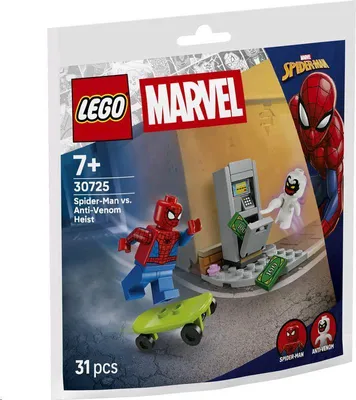 Obrázek produktu pro LEGO Marvel Spider-Man vs. Anti-Venom a loupež, Sada na stavění, 7 rok/roky, Plast, 31 kusů, 36 g