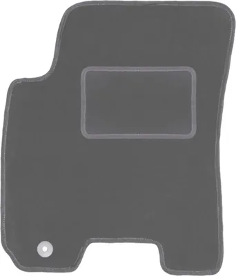 Obrázek produktu pro Rohožka řidiče z veluru v barvě grafitová, vhodná pro Hyundai Tucson I (2004–2010, SUV) – s upevňovacími prvky – přesně padnoucí