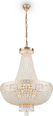 Produktbild von Maytoni Bella Kronleuchter DIA750-TT50-WG 8xE14, Gold, aus Metall, exkl. Leuchtmittel