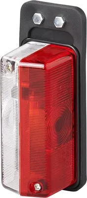 Image de Feu de gabarit rouge/blanc 92x42mm sur support