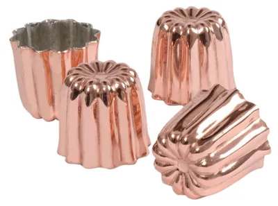 Produktbild von Patisse 43003 Backform, Kupfer 45 mm, 4 Stück
