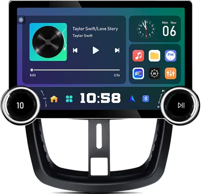 Immagine prodotto di 2+64G 11,5" Android 13 Car Radio GPS Navi Carplay per Peugeot 207 2006-2015 WIFI BT SWC DAB+ USB