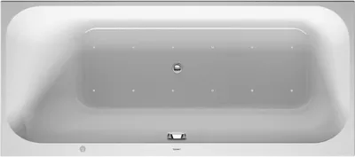 Produktbild von Duravit Rechteck-Whirlwanne HAPPY D.2 180 l, 1700 x 750 mm, weiß, 1 Rückenschräge links Jet-System