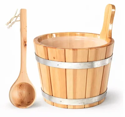 Produktbild von Saunaeimer/Saunakübel Set mit Saunakelle