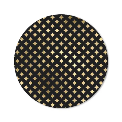 Produktbild von MuchoWow® Mauspad Mousepad Muster - Sterne - Gold 40x40 cm - Mousepads - Maus Mat - Pad - Mausunterlage - Schreibtisch Accessoires