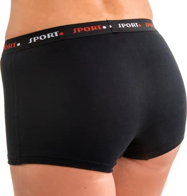 Produktbild von HERMKO 65700 2er Damen atlethic Panty als Funktionswäsche , Farbe:schwarz - Sport, Größe:44/46 (L)