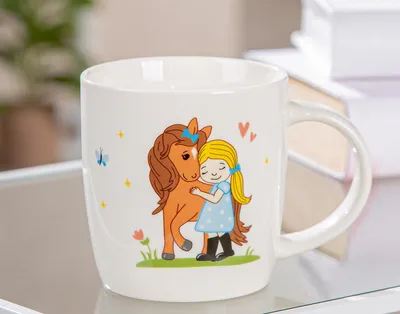 Produktbild von Tasse / Becher „Pferdemädchen“