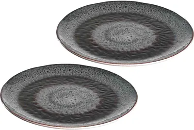 Produktbild von Leonardo MATERA Keramikteller 22,5 cm anthrazit 2er Set