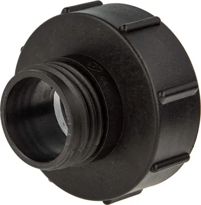 Produktbild von tecuro IBC Adapter mit Grobgewinde S100 x 8 auf Außengewinde S60 x 6, HDPE