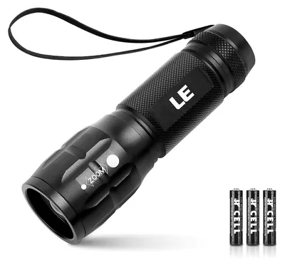 Productafbeelding van LED zaklamp, klein, zoomfunctie, geschikt voor kinderen, zwart