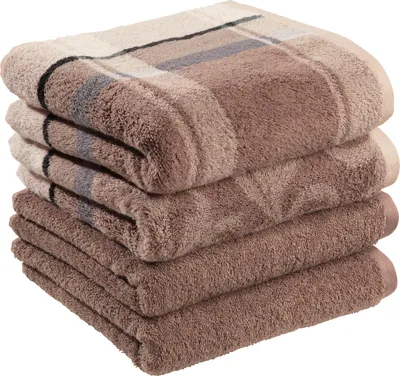 Produktbild von Erwin Müller Handtuch Ludwigsburg" 4er-Pack braun 50x100 cm"