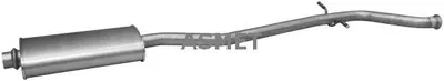Produktbild von ASMET 08.068 Mittelschalldämpfer Schalldämpfer passend für PEUGEOT 406 (8B) 406 Break (8E/F)