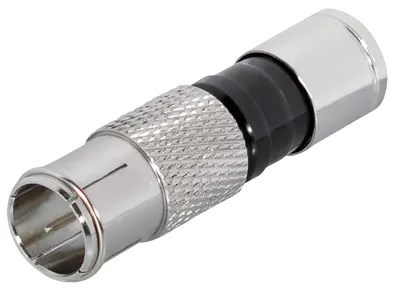 Image de Connecteur de compression Transmedia Quick F ; pour câbles de Ø 6,8 à 7,4 mm, nickelé, FFQ 5