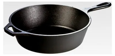 Produktbild von 26,04 cm/26 cm/l 2,83 vorbeschichtete runde Gusseisenpfanne