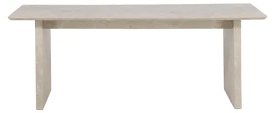 Image de Vail table de salle à manger 100x200 cm beige.