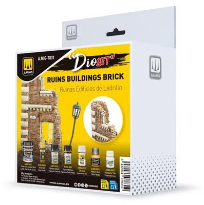 Obrázok produktu pre Sada Ammo MIG AMIG7831 DIO – Ruiny, budovy, tehly