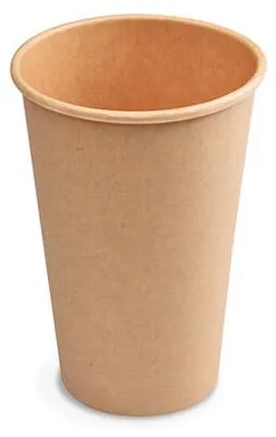 Produktbild von 50x Heiß- und Kaltgetränkebecher Pappbecher braun 250ml 330ml 'L' Ø 80mm