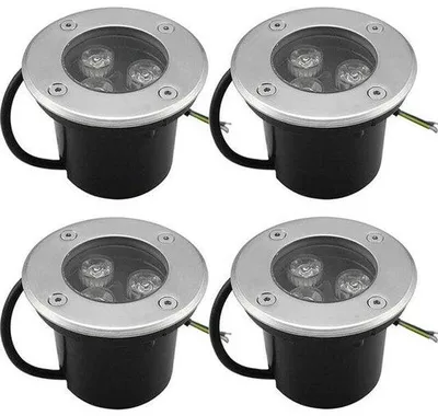 Produktbild von 4-er Pack 3W IP65 Spot LED-Aufdachlampe für Außen 270 Lumen Rundes LED-Terrassendownlight für Garten, Gartenzugang, Weg, Garage, Weiß