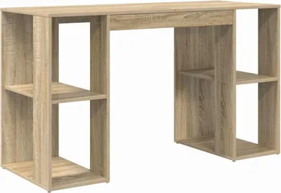 Image de vidaXL Bureau Chêne Sonoma 130 x 50,5 x 75 cm Bois composite