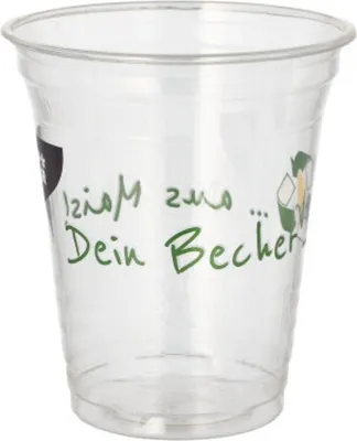 Produktbild von Trinkbecher PLA 0,3 l Ø 9,5 cm · 10,7 cm "Becher aus Mais"