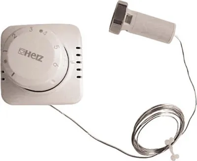 Produktbild von Herz Thermostat mit Ferneinstellung zur Montage in UP-Dosen geeignet, 1 Stk.