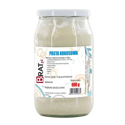Zdjęcie produktu dla Pasta kokosowa 900g Brat.pl