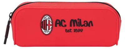Imagen del producto de Funda de silicona para el AC Milan, con cremallera central, color rojo