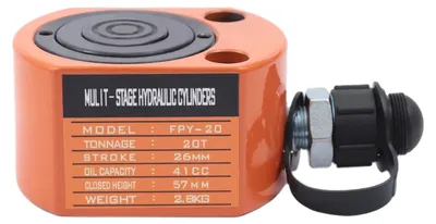 Obrázek produktu pro Hydraulický zvedák, nosnost 20 tun, kompaktní design, barva: oranžová