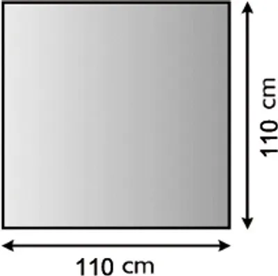 Produktbild von Metallbodenplatte Funkenschutzplatte 3 verschiedene Designs 110cm x 110cm