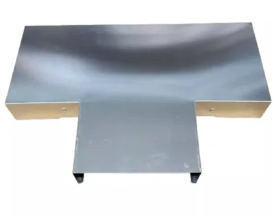 Produktbild von T Stück Mauerabdeckung Verbindungsstück Attika Abdeckungsbreite 20 cm Zuschnitt 33 cm Alu Natur