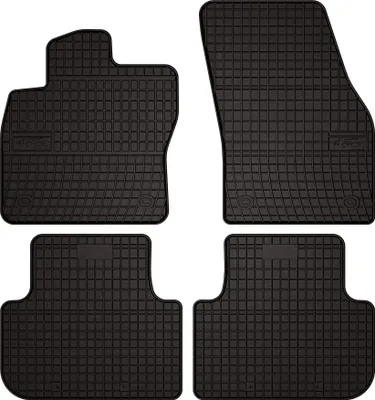 Immagine prodotto di Tappetini auto in gomma adatto per Volkswagen Tiguan II (2015-, crossover) neri, set 4 pz, con fissaggi