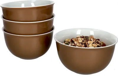 Obrázek produktu pro sada 4 misek Nougat Doppio Ø 14 cm Hnědé misky Antipasti, dipy, chipsy a další svačinové misky Dezertní miska Ritzenhoff