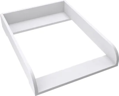 Produktbild von regalik Wickelaufsatz für Hemnes von IKEA, Wickeltischaufsatz für 50 cm Kommoden, Abnehmbar Wickelkommode aufsatz, Abgerundeten Frontplatten, Weiß, 72cm x 54cm