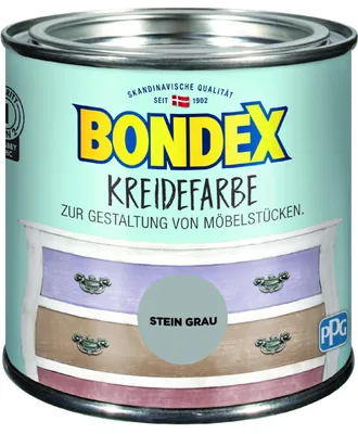 Produktbild von Bondex Kreidefarbe 500 ml stein grau