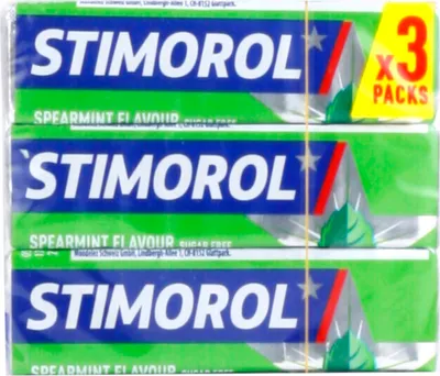 Produktbild von Stimorol Spearmint Flavour 3x10 Dragees 42g