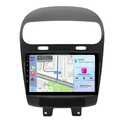 Obrázok produktu pre 9-palcové autorádio s Androidom, CarPlay, 2 GB RAM + 64 GB úložiska, GPS navigácia, WiFi, Bluetooth, ovládanie funkcií na volante, FM rádio, RDS, 2DIN, DSP, DAB+ – vhodné pre modely Dodge Journey a Fiat Freemont (ročníky 2012-2020)