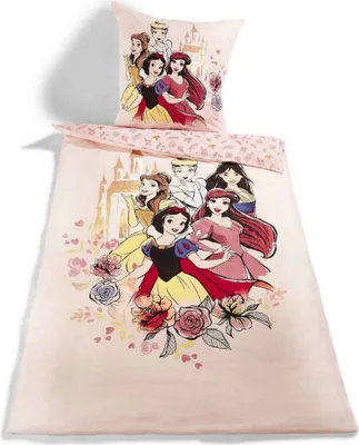 Produktbild von Disney Princess Bettwäsche Fünf Prinzessinnen 135 x 200 cm
