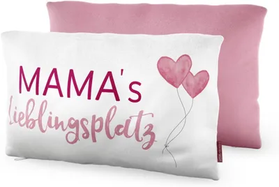 Produktbild von Dekokissen "Mama´s Lieblingsplatz", Kuschelkissen 25 x 40 cm