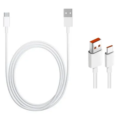 Image de Câble de données USB-A vers USB-C 6A 1m blanc - Xiaomi Original (Vrac)