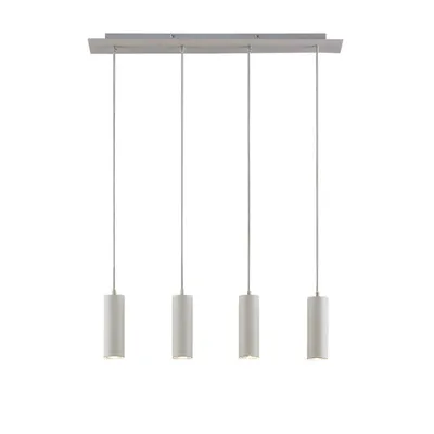 Produktbild von Lindby Hängeleuchte Joffrey, 76 cm, weiß, 4-flg., GU10