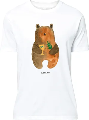 Produktbild von Mr. & Mrs. Panda Größe M T-Shirt Bär Konfirmation - Weiß - Geschenk, Herren, Evangelisch, Kirche, Tshirt, Gottesdienst, Teddy, mit Spruch, Shirt