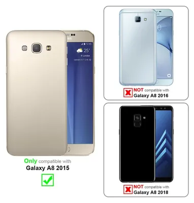 Immagine prodotto di Cadorabo custodia protettiva per Samsung Galaxy A8 2015 custodia in blu telefono cellulare TPU Etui Cover Case