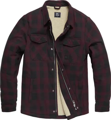 Zdjęcie produktu dla Vintage Industries Heavyweight Sherpa Hemd, burgunderrot, L