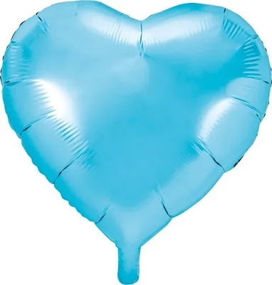 Produktbild von Herz-Folienballon, 45cm, blau, 1 Stk.