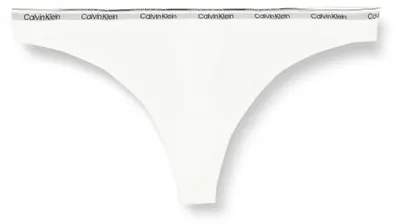 Produktbild von Calvin Klein Damen String mit Logobund, Weiß (White), S