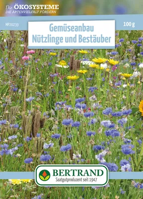 Produktbild von Blumenwiese Gemüseanbau Nützlinge und Bestäuber (mehrjährig) (100 g) | Blumensamen von Bertrand
