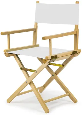 Obrázek produktu pro Barva ředitelské židle bílá skládací ředitelská židle, kempingová židle balkon, zahrada, kemping, skládací židle do 100 kg