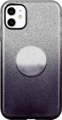 Produktbild von Für iphone X/XS/XR/XS MAX/11/11 pro MAX Handy Case Gradient Farbe Glitzer Pulverabdeckung mit Airbag Bracket schwarz