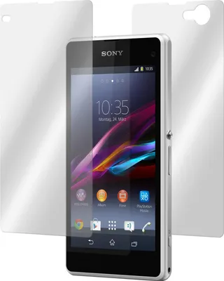 Produktbild von 2er-Pack PhoneNatic Glas-Folie klar Fullbody  kompatibel mit Sony Xperia Z1 Compact - Panzerglas für Xperia Z1 Compact
